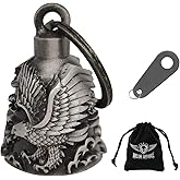 Dream Apparel Motorcycle Ride Bell For Bikers, Heavy Spirit Bells Accessory And Key Chain For Luck