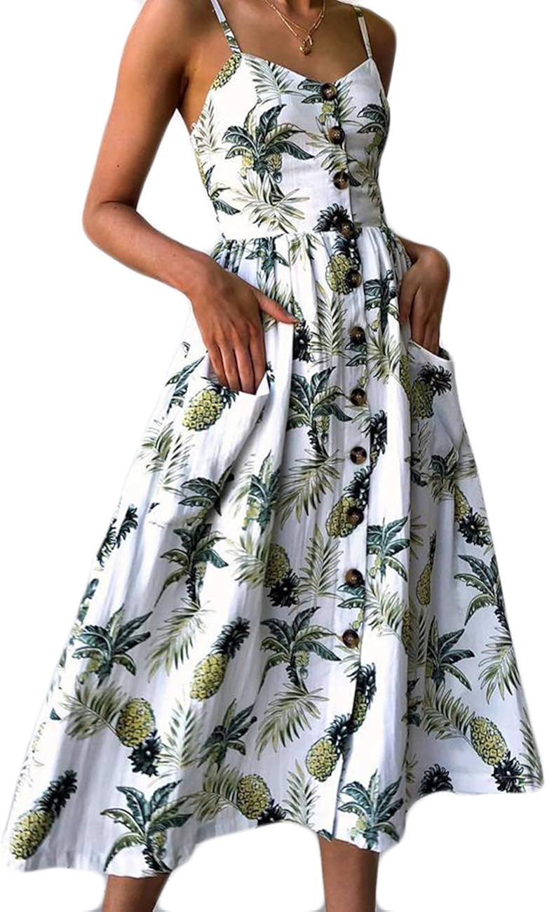 midi tropical dress