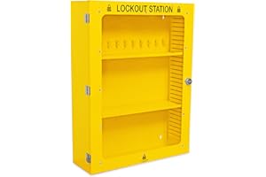 TRADESAFE Lockout Tagout Cabinet, Lock Out Tag Out Station Unfilled - No Loto Devices Included, Wall-Mountable Lockout Tagout Station Cabinet, Loto Box 24 x 8 x 31-1/2 inches