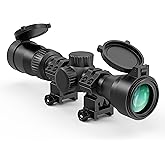 UUQ VibeShield 2-7X32 Rifle Scope with BDC Reticle - Shockproof SFP Optics for Hunting and Airsoft, Fit Large Caliber & High 
