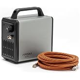 SPARMAX ARISM Mini Airbrush Compressor | Compact, Quiet, Oil-Free, Adjustable Pressure, Built-in Holder
