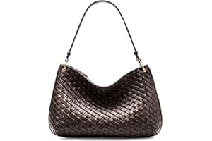GASSDA Woven Bag for Women, Shoulder Bag Leather Purses For Women Clutch Purses For Women Handbags Small Purses For Women