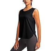 YYV Women's Workout Tank Tops Lightweight Sleeveless Workout Tops Loose Fit Yoga Athletic Running Shirts