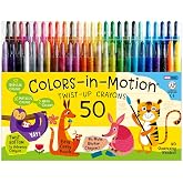 Colors-in-Motion Twist-Up Crayons 50 Count Color Set