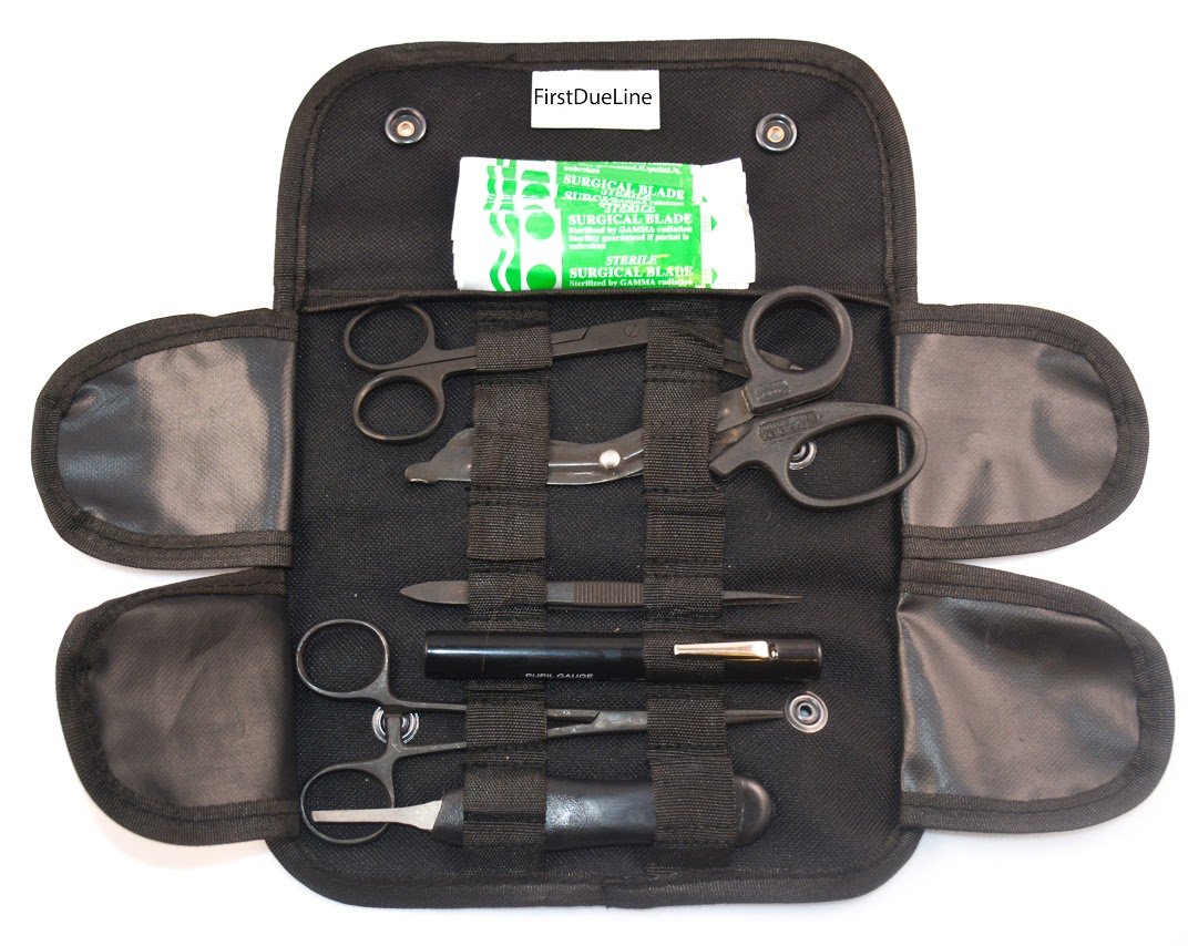 17 Piece First Responder Tactical Kit Shears EMT/Scissors Combo Pack