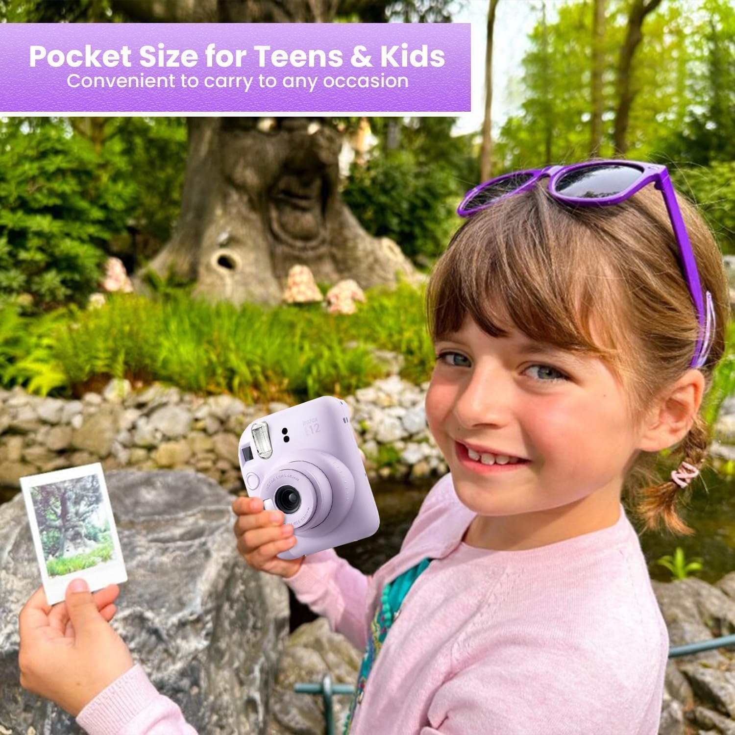 FUJIFILM Instax Mini 12 Holiday Bundle 2025 - Lilac Purple