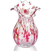 Amazon.com: QFkris Handblown Glass Vase, Modern Art Flower