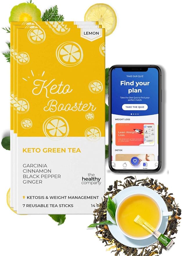 Natural Keto Booster Green Tea Sticks (Box of 8) Keto Weight Loss