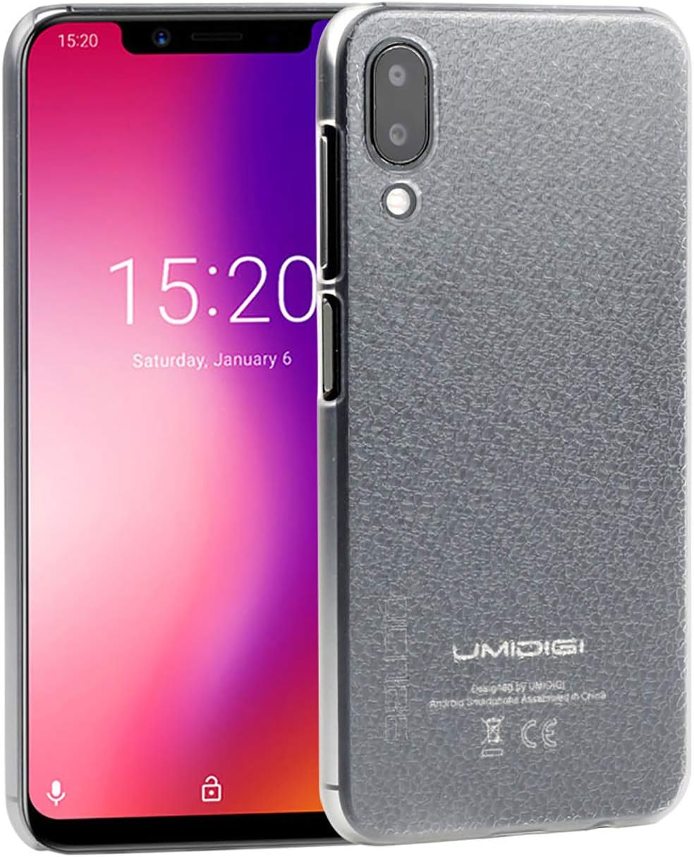 CiCiCat UMIDIGI ONE/UMIDIGI ONE PRO Case Cover, Slim Hard PC Back Cover Shell Case, Stylish Strong Thin Protective Case for UMIDIGI ONE/UMIDIGI ONE PRO Smartphone (5.9'', Transparent)