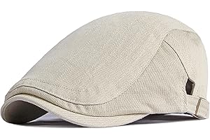 XYIYI Mens Cotton Newsboy Cap Flat Ivy Gatsby Driving Hat