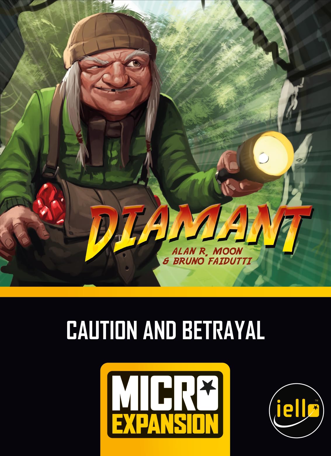 Iello | Diamant: Caution and Betrayal Micro Expansion | Strategy Game | Ages 8+ | 3-8 Players | 30 Minutes Playing Time