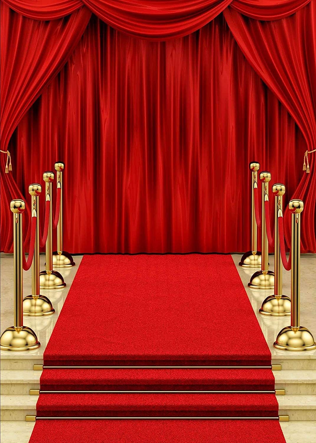 We Take Customers As Our God Cdhbh 6x8ft Red Curtain Background Hollywood Red Carpet Stage Portrait Clothing Photo Photography Background Cloth Photo Studio Photography Photo Photography Props Wallpaper Home Decoration
