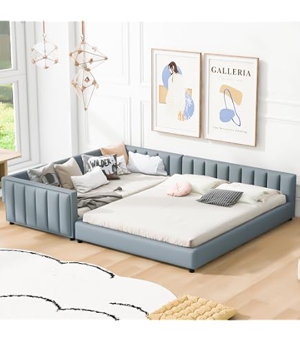 Amazon.com: Ball & Cast Queen Size & Twin XL Size Bed Frame, PU