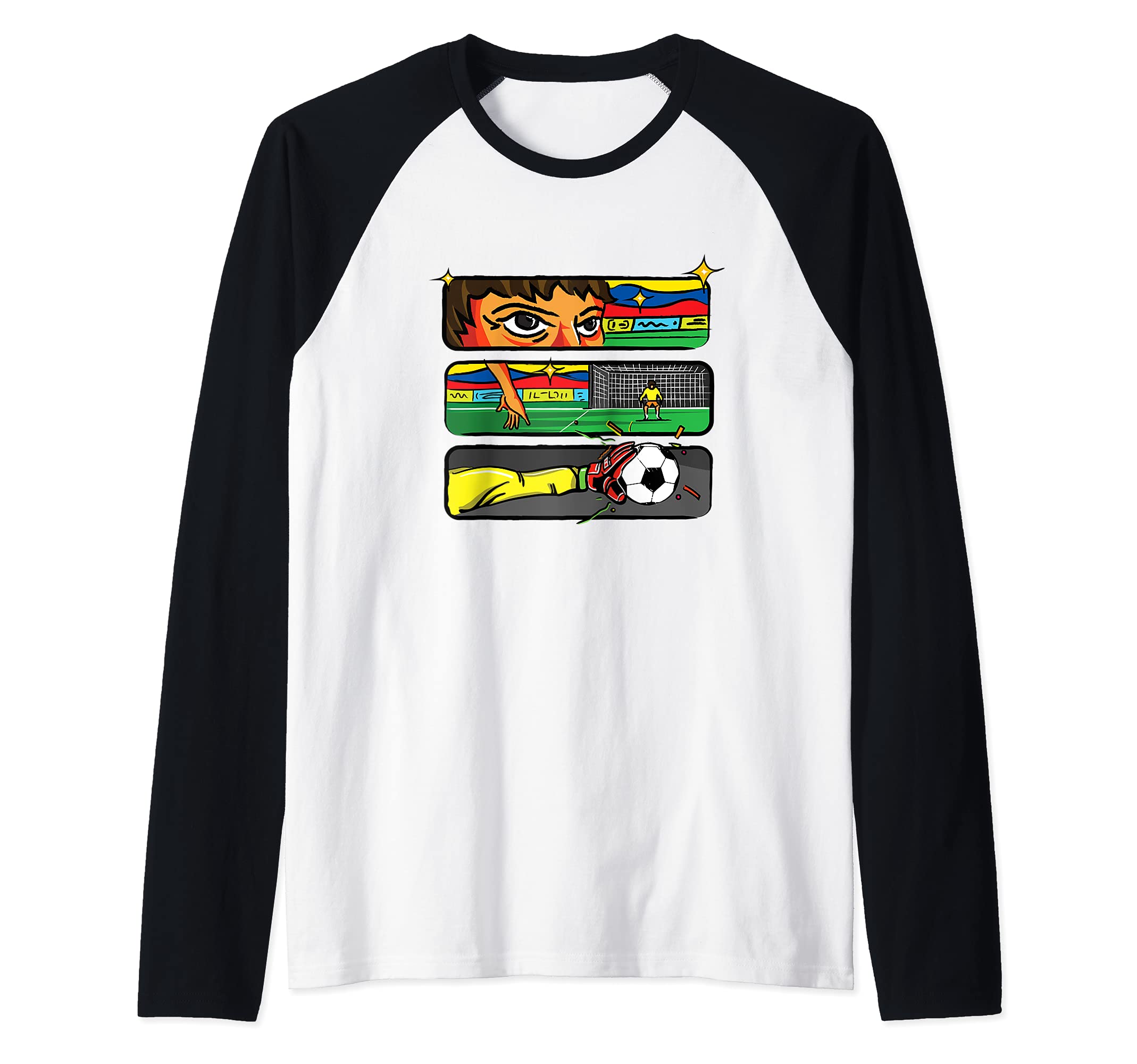 Flag Ecuador Raglan Baseball Tee
