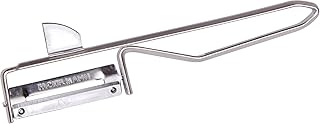 Fackelmann Universalschäler, Spargelschäler aus Edelstahl, Sparschäler für Obst und Gemüse (Farbe: Silber), Menge: 1 Stück