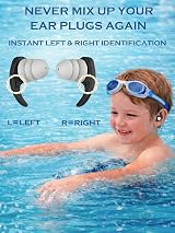 QQJOYCCI Kids Swimming Ear Plugs 3 Pairs Silicone Waterproof view 4