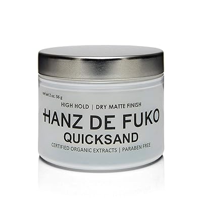 Hanz de Fuko Quicksand: Premium Men&rsquo;s Hair Styling Wax and Dry Shampoo Combo with Ultra-Matte Finish (2oz)