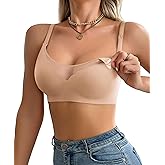 Ekouaer Women Mesh Support Nursing Bra Seamless Ultra Soft Maternity Bras Pregnancy Sleep Bralette with Extra Extenders
