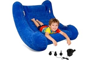 BeiliuDevise Sensory Rocker Chair for Kids, Inflatable Chair for Kids – Full-Surface Velvet Flocking, 42” x 42” x 46”, Ultra-Durable, Sensory Chair for Autistic ADHD Child Includes Electric Air Pump