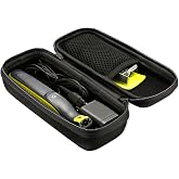 ProCase Hard Travel Case for Electric Trimmer &amp; Shaver -Black | Fits QP25xx, QP26xx, QP27xx, QP28xx Series, Portable Organizer Carrying Bag