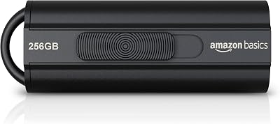 Amazon Basics 256 GB USB 3.1 Flash Drive Read 130 MB/s Black