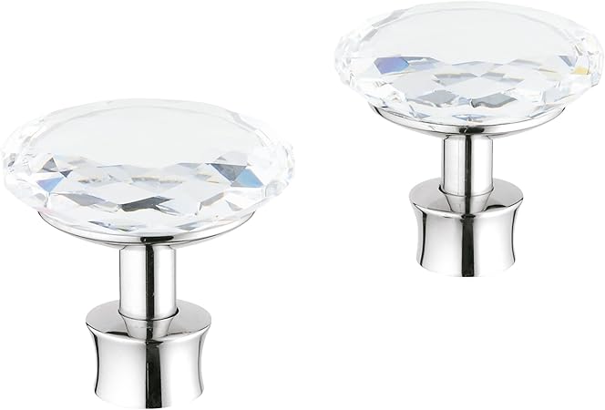 Kensington Swarovski Crystal Handles Touch On Bathroom Sink