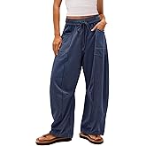 Yanekop Women's Baggy Wide Leg Palazzo Pants
