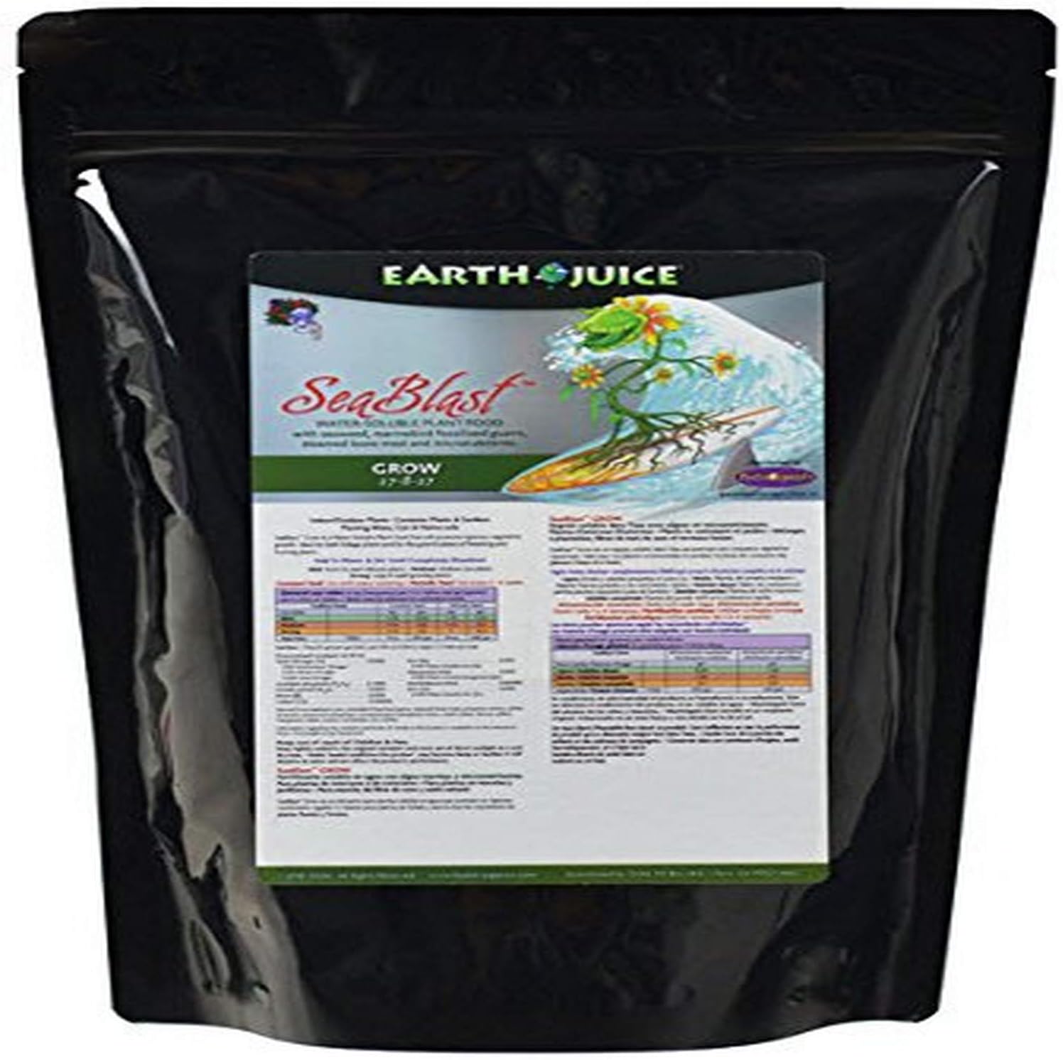 HydroOrganics HOH38083 Earth Juice Seablast 17-8-17 Grow Germination Kit, 5-Pound