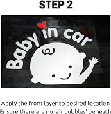 [TownStix] 3-in-1 Baby on Board Baby in Car Footprint Window Decal Pack view 6