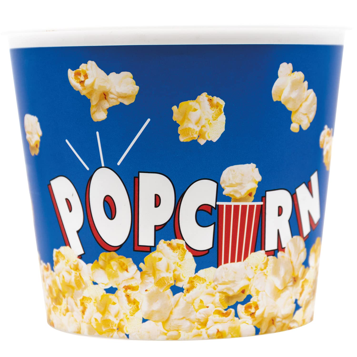 Procos 91639 91639 Popcorn Bucket, 2.2 Litre, Blue, Re-Useable, Cinema Night