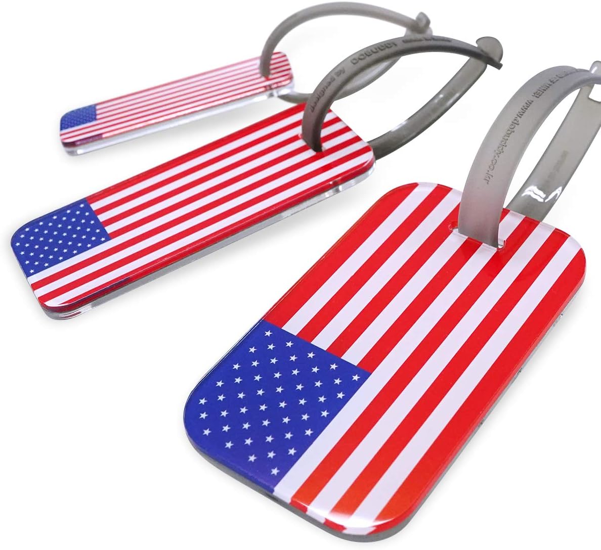  | USA Flag Travel Luggage Tags L/M/S Set | Luggage Tags