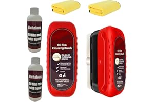 GENERIC Automotive Oil Film Cleaning Brush Glass Cleaning Board 2024 Upgrade Oil Film Cleaning Brush Rain And Fog Proof Glass Cleaning Board This glass cleaning board Improves Clarity And Visibility (2PCS)