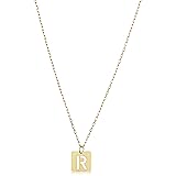 Kooljewelry 14k Yellow Gold Square Tile Cut-Out