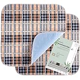 RIQINXIN Washable Absorbent Incontinence Chair Pads Reusable Seat Protector Pads for Adults Waterproof Pads for Chairs Non-Sl