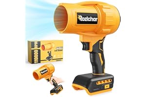 Rozlchar Cordless Leaf Blower Compatible for DeWALT 20V Batteries(No Battery), Variable Speed Handheld Turbo Blower with Brushless Motor, Portable Dust/Snow Cleaner for Lawn, Patio