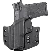 Tulster OWB Contour Kydex Holster in Left Hand fits: M&P Shield EZ 9mm / Equalizer | Optic Compatible Outside The Waistband Concealed Carry