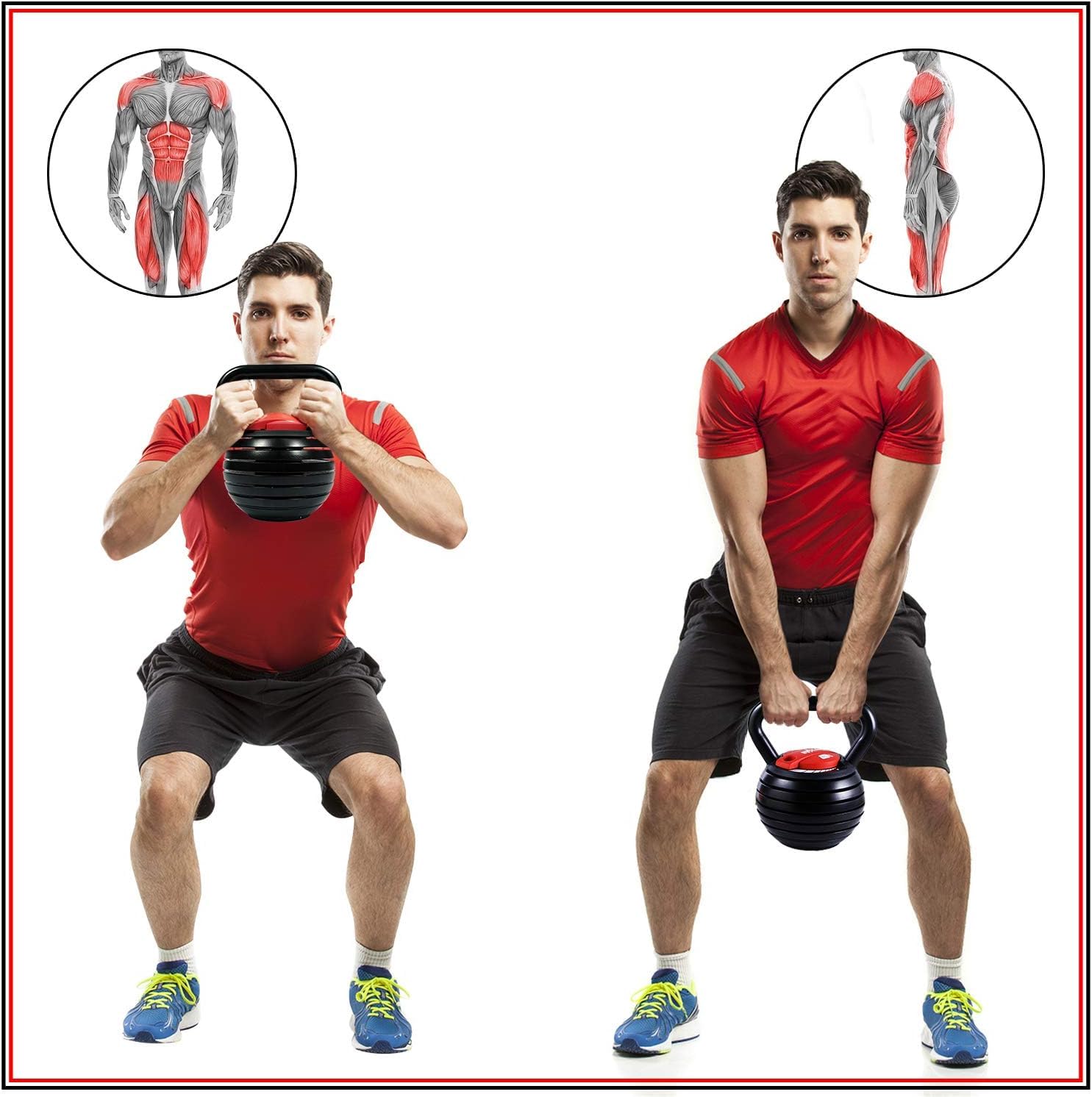 Yes4All Adjustable Kettlebell, Kettle Grip, Kettlebell Handle, Convert to Kettlebells Weight Set