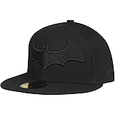 New Era Batman Hush Logo Black on Black Colorway 59Fifty Fitted Hat