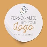 Your Invites Personalised Circle Stickers 51mm Custom Photo Logo Text view 6