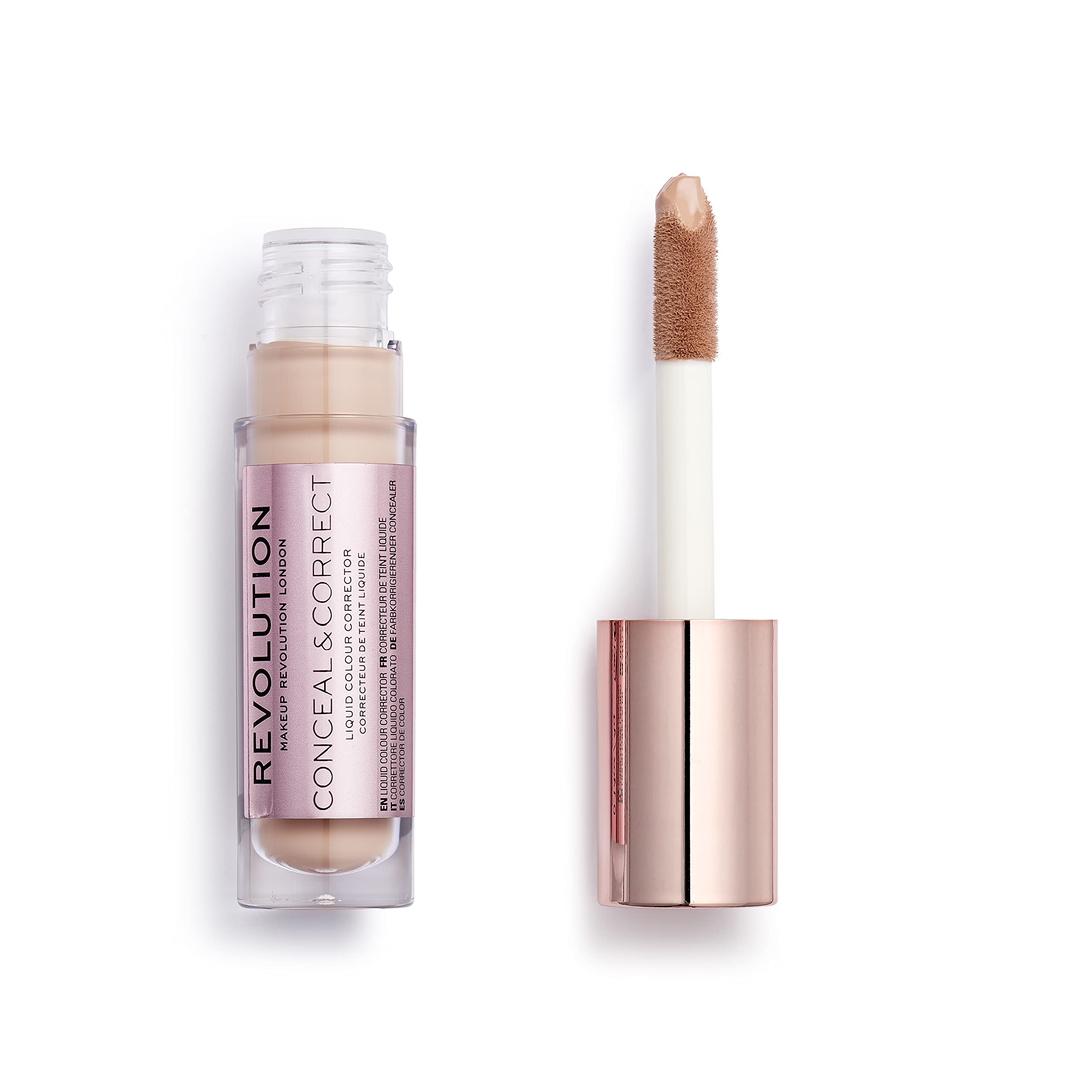 Makeup Revolution, Conceal & Correct, Concealer, Peach, 4g