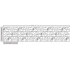 Ambesonne Music Fabric by The Yard, Abstract Style
