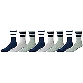 �鶹�� Essentials mens Retro Stripe Crew Sock