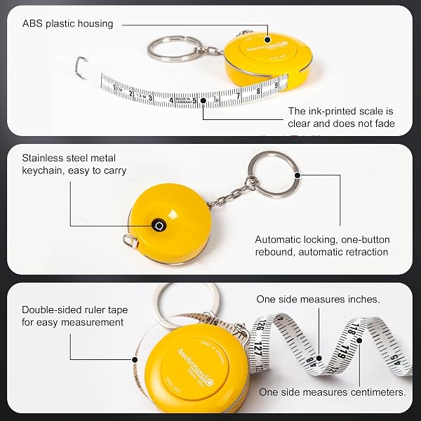 6 PACK FOLDABLE SCISSORS WITH TAPE MEASURE & KEYCHAIN – NURSE, BADGE, MINI, TRAVEL SCISSOR, HOME, OFFICE, CRAFT, SEWING, NURSING ACCESSORIES