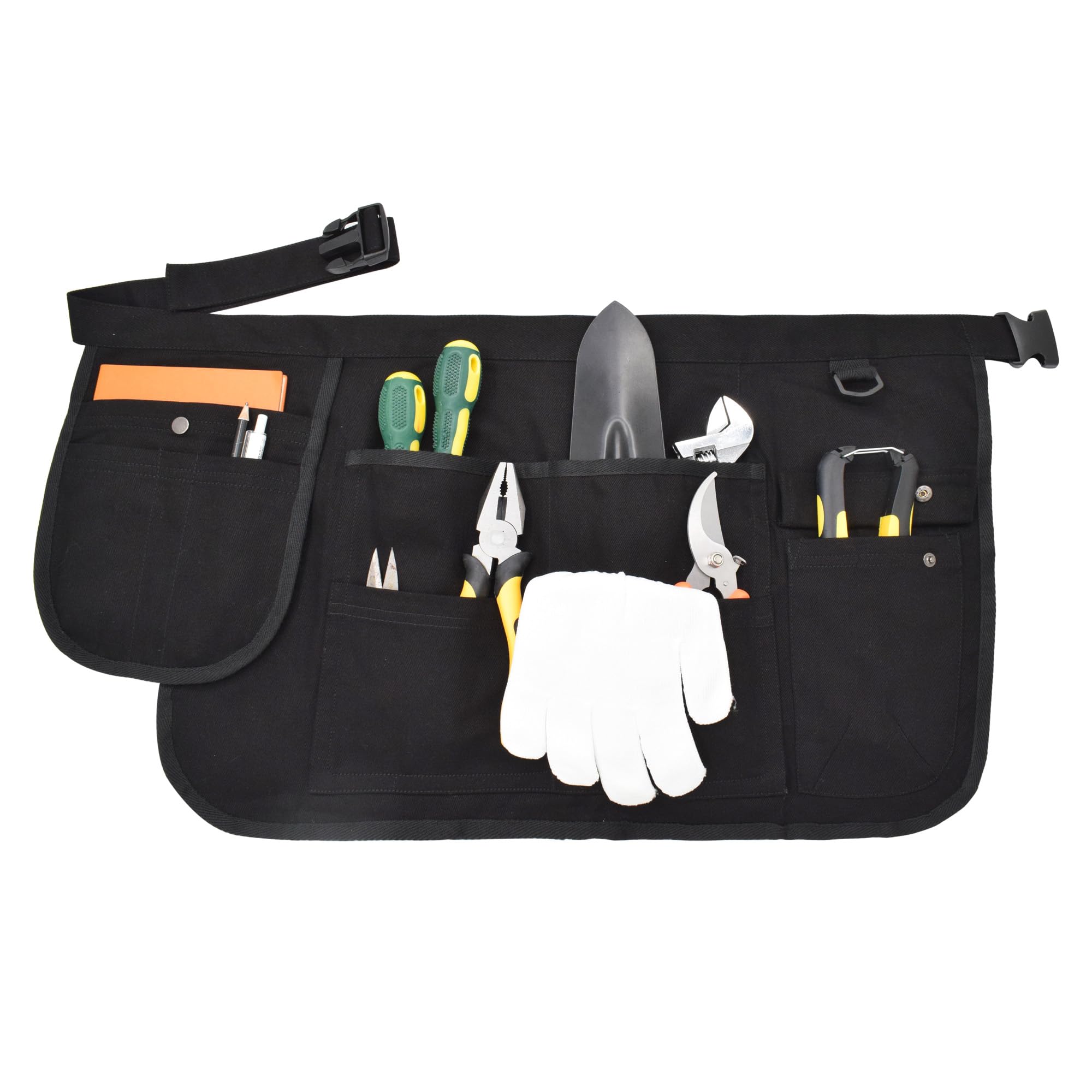 Nanxson Canvas Short Tool Apron Multi-purpose Pocket Storage Garden Apron for Women with Adjustable Buckle