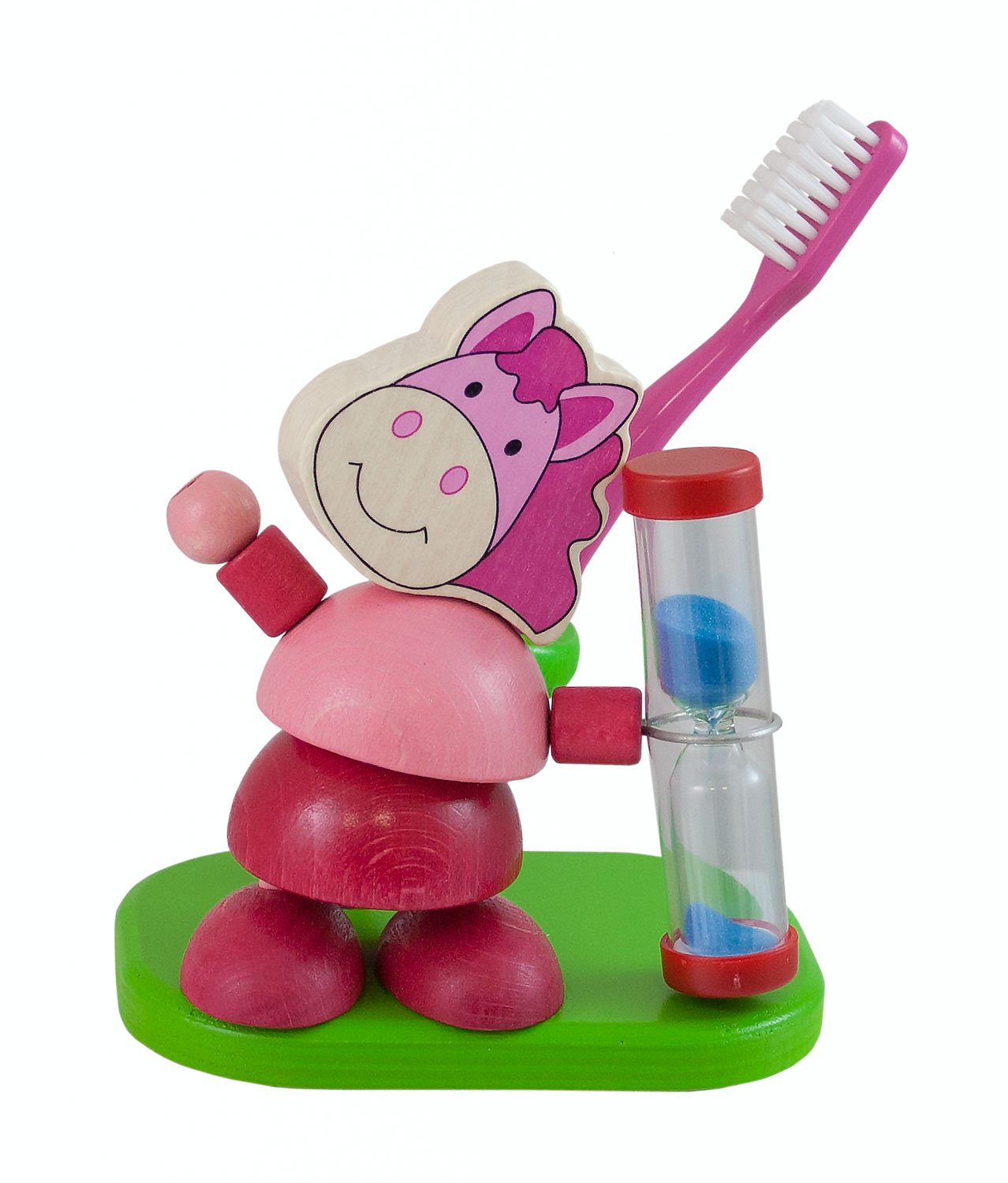 Hess Wooden Tooth Cleaning Watch Baby Toy, Small Horse, Multi-Color