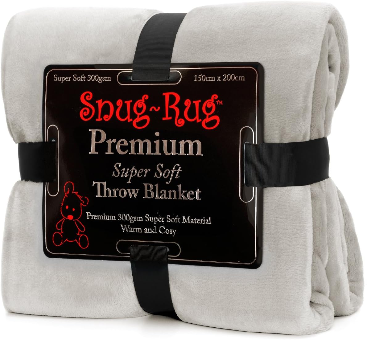 Snug Rug Premium Super Soft Fleece Throw Blanket Thick Warm Extra Large XL 150 x 200cm (Pebble Grey), 33.8 x 33.8 x 11.8 cm