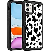 LOQUPE Designed for iPhone 11 Case, Heavy-Duty Tough Rugged Lightweight Slim Shockproof Protective Case for iPhone 11 6.1 Inch,Women Girls,Cute Cow Print