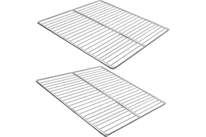 KEESHA BBQ Grill Mesh Metal Barbecue Grill Grates Replacement - Stainless Steel Barbecue Grilling Grid Wire Mesh,Multifunction Cooking Net for Outdoor Grill 2 Pack (12 5/8''*10 1/4'')