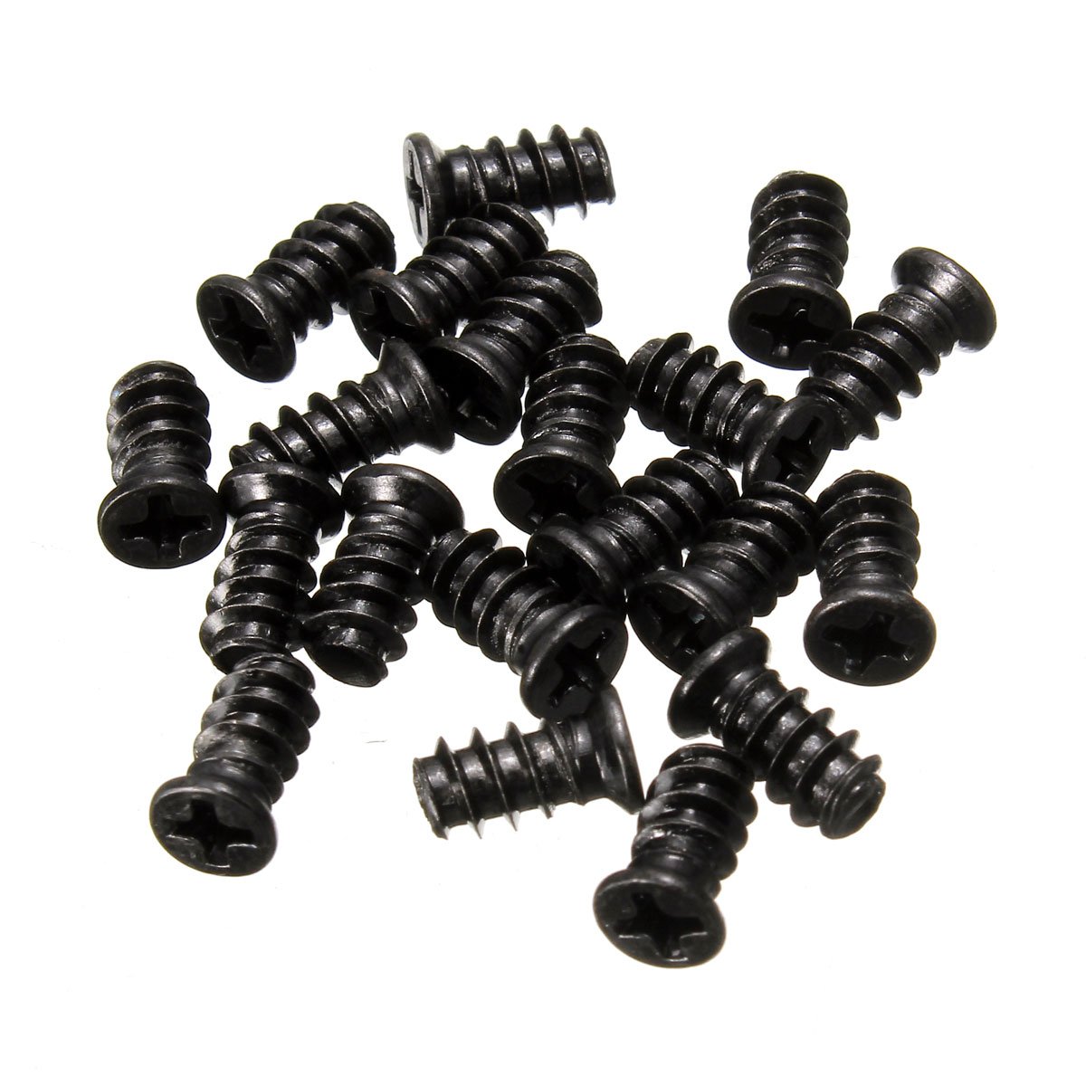 EsportsMJJ 20Pcs Computer PC Case Cooling Fan Mount Screws Black For Fans 60mm 80mm 120mm