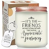 Volufia Best Friend Birthday Gifts for Women - Best Friend Candles with Sayings - Christmas, Friendship Gifts - Lavender Scented Candles